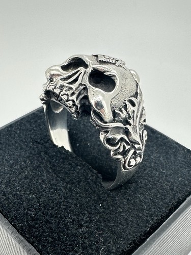 925 silber totenkopf ring - silber,