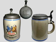 Originaler älterer Werbe-Bierkrug "PAULANER SALVATOR THOMASBRÄU MÜNCHEN" Werbung