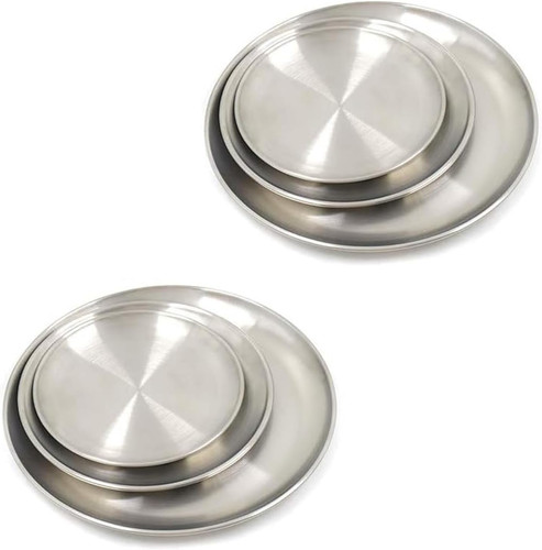 Edelstahl geschirr set - set, 3