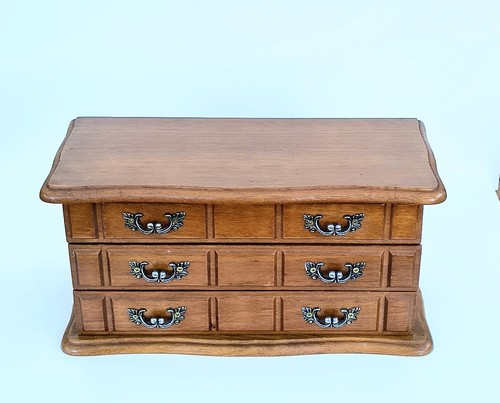 Vintage holz schmuck - schmuck, schatulle
