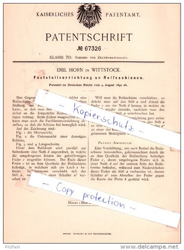 Original patent emil horn - original,