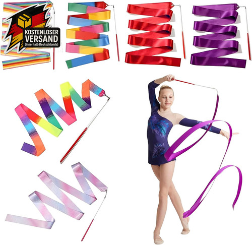 Gymnastikband mit stab für - stab,