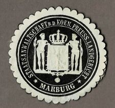 Siegelmarke STAATSANWALTSCHAFT B. D. KOEN. PREUSS. LANDGERICHT MARBURG