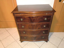 Englische Mahagoni Kommode / Bogenfront Antik Wurzel Furnier Bow Front Mahogany