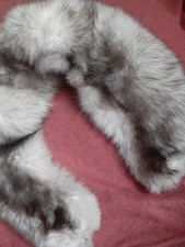 Blaufuchs Mittelgroßer Echtpelzkragen Polarfuchs Ohne Verschluss 