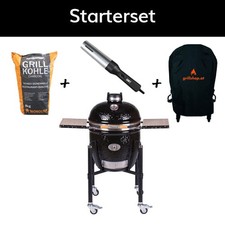 Monolith Holzkohlegrill Keramik Classic 2.0 mit Looftlighter Air & Abdekchaube