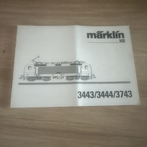 Märklin gebrauchsanleitung - märklin, ho