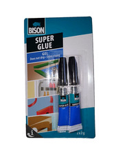 Bison Superkleber Sekundenkleber 2x2g Gel Sofortkleber Superglue Alleskleber