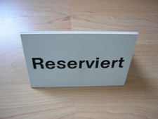 10 Stück Reserviert Schild Tisch Aufsteller aus Kunststoff  ca. 15x9,5cm