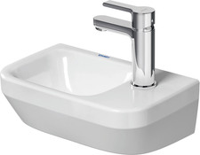 Duravit No.1 Handwaschbecken, mit Hahnloch, ohne Überlauf, 360x220mm, links,