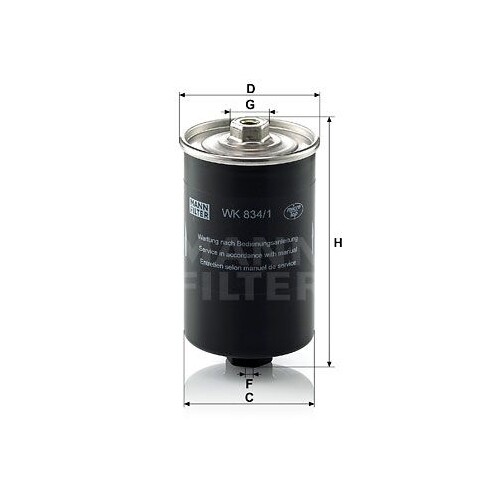 Kraftstofffilter mann filter - kraftstofffilter, mann-filter