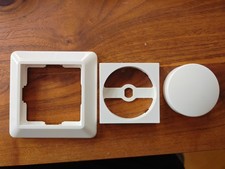 Dimmer Abdeckung Polarweiß glänzend Wie Berker Gebraucht