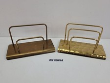 2x Briefhalter Messing Deko