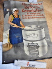 Reklameplakat 1933 Reform Kesselofen Ewald Lang Barmen Lucasdruck Elberfeld