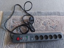 Steckdosenleiste  6fach  3m Überspannungsschutz Schalter Strom Akustig  Alarm