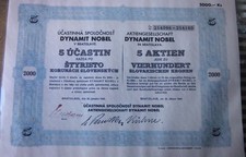 Aktie Dynamit- Nobel 1942 -