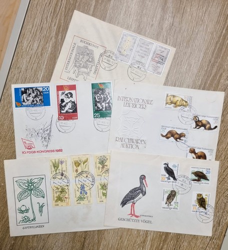 Briefmarken ersttagsbriefe ddr - ersttagsbriefe,