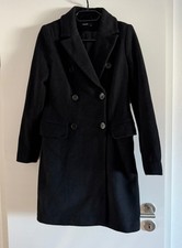 HALLHUBER Mantel für Damen Gr. 34/ XS schwarz lang warm