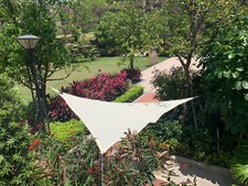 sonnensegel dreieck 3,6 x 3,6 x 3,6 m OHNE Lichterrand Beige / 287