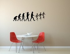 KFZ-Aufkleber /Wandaufkleber-Wandtattoo- Evolution Line Dance - Tanzen - 