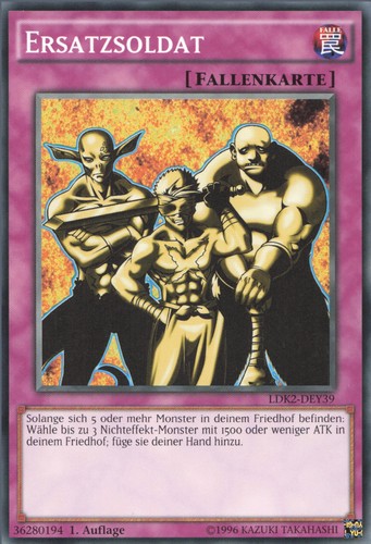 Yugioh ersatzsoldat ldk2 dey39 - yugioh, ldk2-dey39