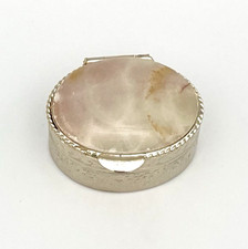 Vintage Pillendose Onyx Marmor