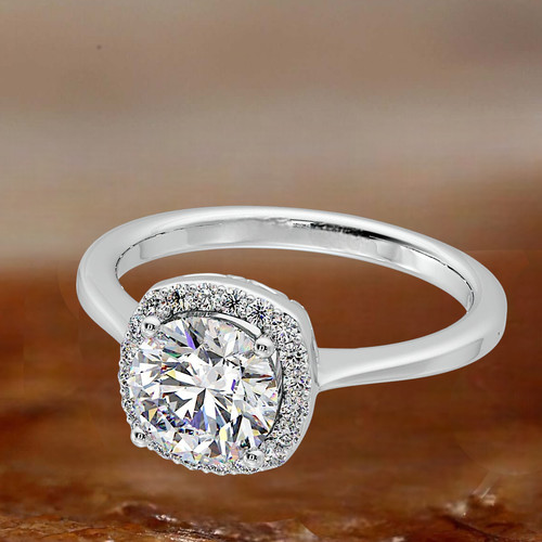 Rundschliff 14k weißgold 90 - 14k,