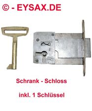 Schrankschloss, Schloss, inkl. 1 Schlüssel, zum Einbau und Austausch, Ostalgie