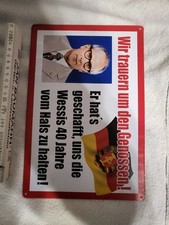  Blechschild - Wir trauern um Erich Honecker