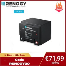 Renogy 24V 25Ah LiFePO4 Lithium Batterie Akku Solarbatterie Solaranlage SmartBMS