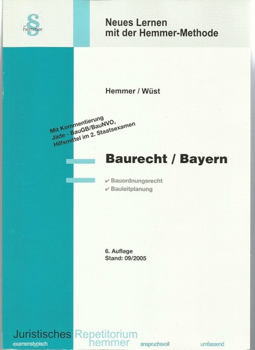Baurecht bayern skripten - (skripten,