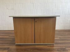 Werndl (Steelcase) Druckerschrank 2 Ordnerhöhen 100cm Buche grau