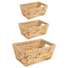 Flechtkorb 3er Set, Regalkorb