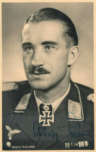 Adolf galland signiertes - galland, foto