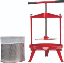 Obstpresse Manuell Edelstahl Saftpresse Apfel Wein Beeren Presse Entsafter VA