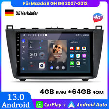 4+64GB 8-Core Für Mazda 6 GH GG 2007-2012 Android13.0 Autoradio GPS NAVI Carplay