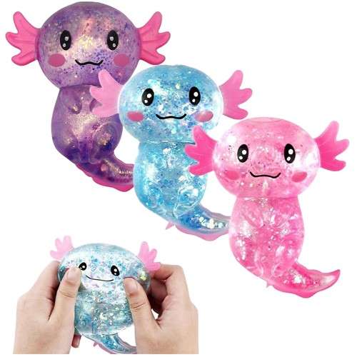 Axolotl squishy set 3er fidget - 3er,