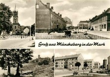Muencheberg Poststrasse Ernst-Thaelmann-Strasse Waschbank-See 