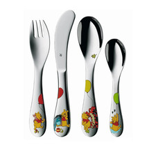 WMF Kinderbesteck-Set Winnie Pooh 4-tlg Kinder Besteckset Gabel Messer Löffel