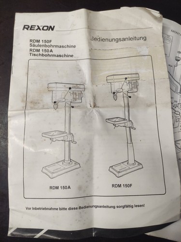 Bedinungsanleitung rexon rdm - bedinungsanleitung,
