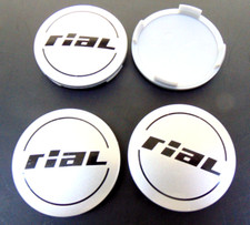 4x Original RIAL Nabenkappen N23 silber für Alufelgen Nabendeckel N 23 56/60 mm
