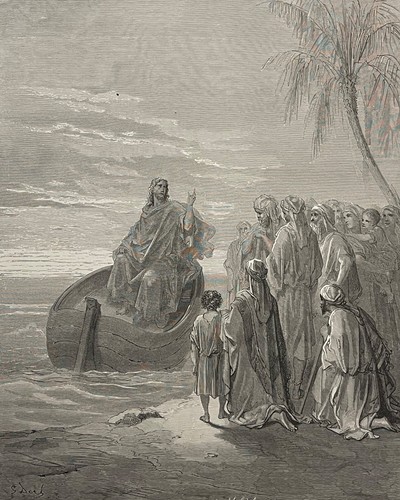 Jesus predigt see - jesus,
