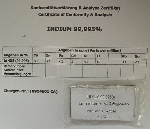 Angebot 250g indium - *angebot*,