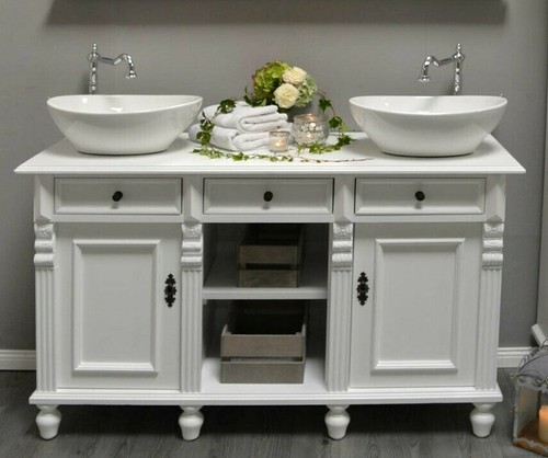 Doppel waschtisch landhausstil - doppel-waschtisch,