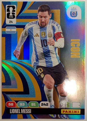 Lionel messi icon adrenalyn - messi, xl