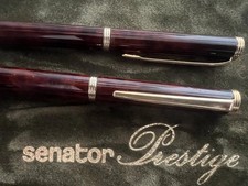 Senator Stift Füllfederhalter Und Kugel Lack Marmoriert Mit Patronen