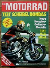 Das Motorrad 26/73 Test Scheibel-Hondas, Test Puch Jet, Hercules-Gelände-Modelle