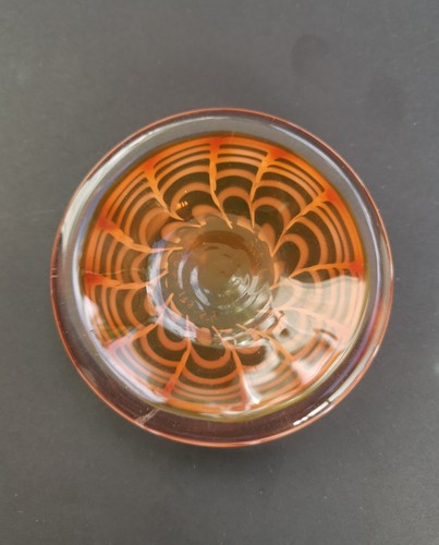 Midcentury kleiner glasteller - midcentury:,