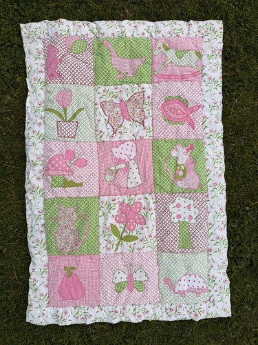 Vintage babydecke steppdecke - vintage, babydecke/steppdecke