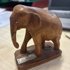 Holz Deko Elefant geschnitzt Afrika Ethno Impressionen Figur